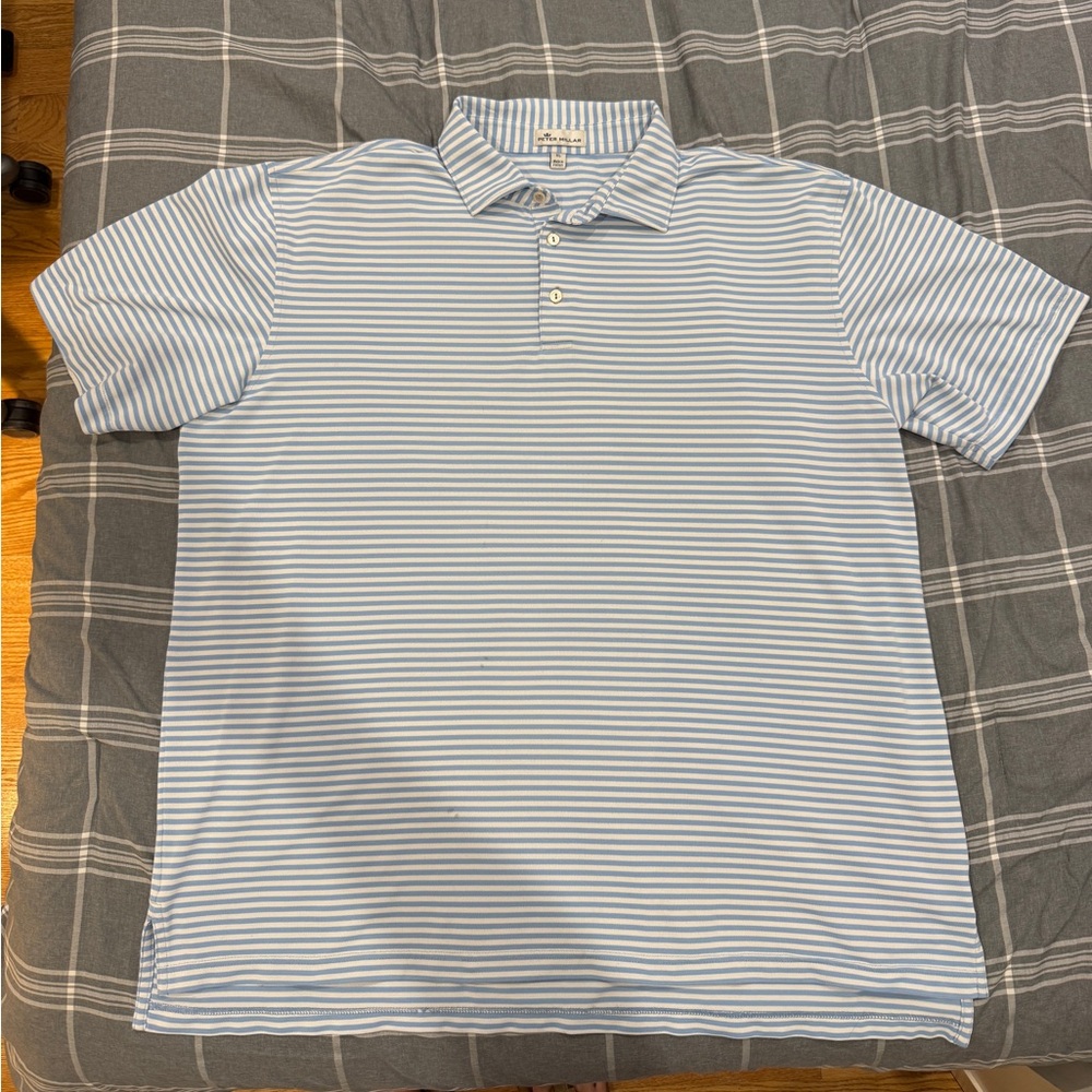 Peter Millar North Carolina Tar Heels Striped Polo XL